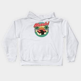 Japanase Hawaiian Spam Musubi Retro 90s Kawaii Hawaii Kids Hoodie